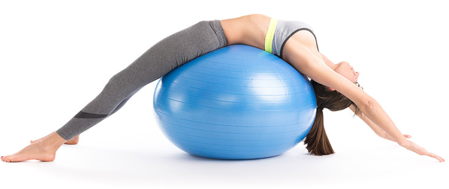 The exercise ball back stretches you should be doing daily